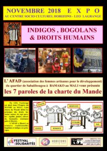Lire la suite à propos de l’article Exposition « Indigo, Bogolans et Droits Humains »