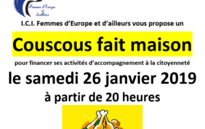 Lire la suite à propos de l’article Couscous par l’association I.CI. Femmes d’Europe et d’ailleurs
