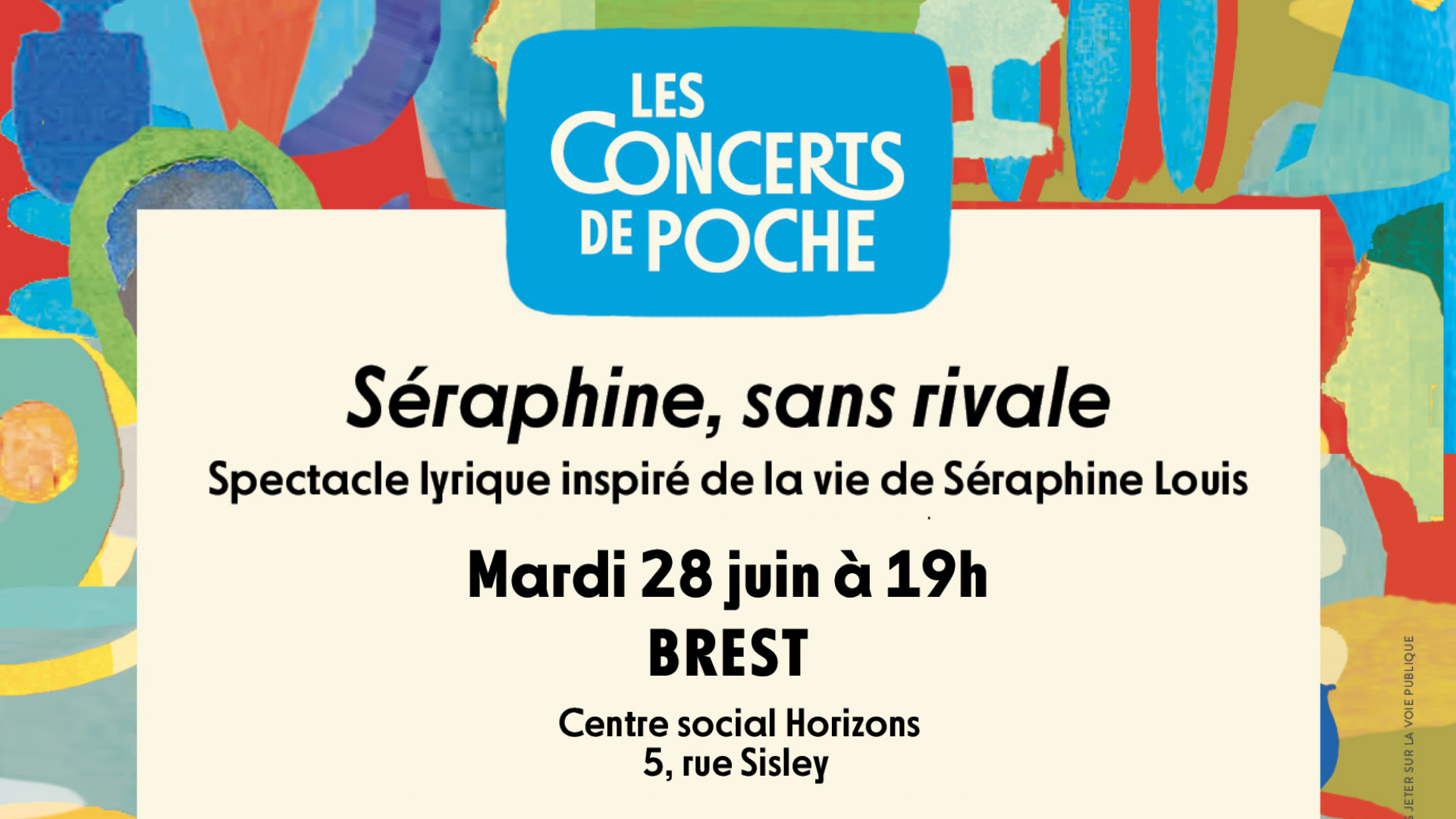 You are currently viewing Concerts de poche : Spectacle « Séraphine, sans rivale »