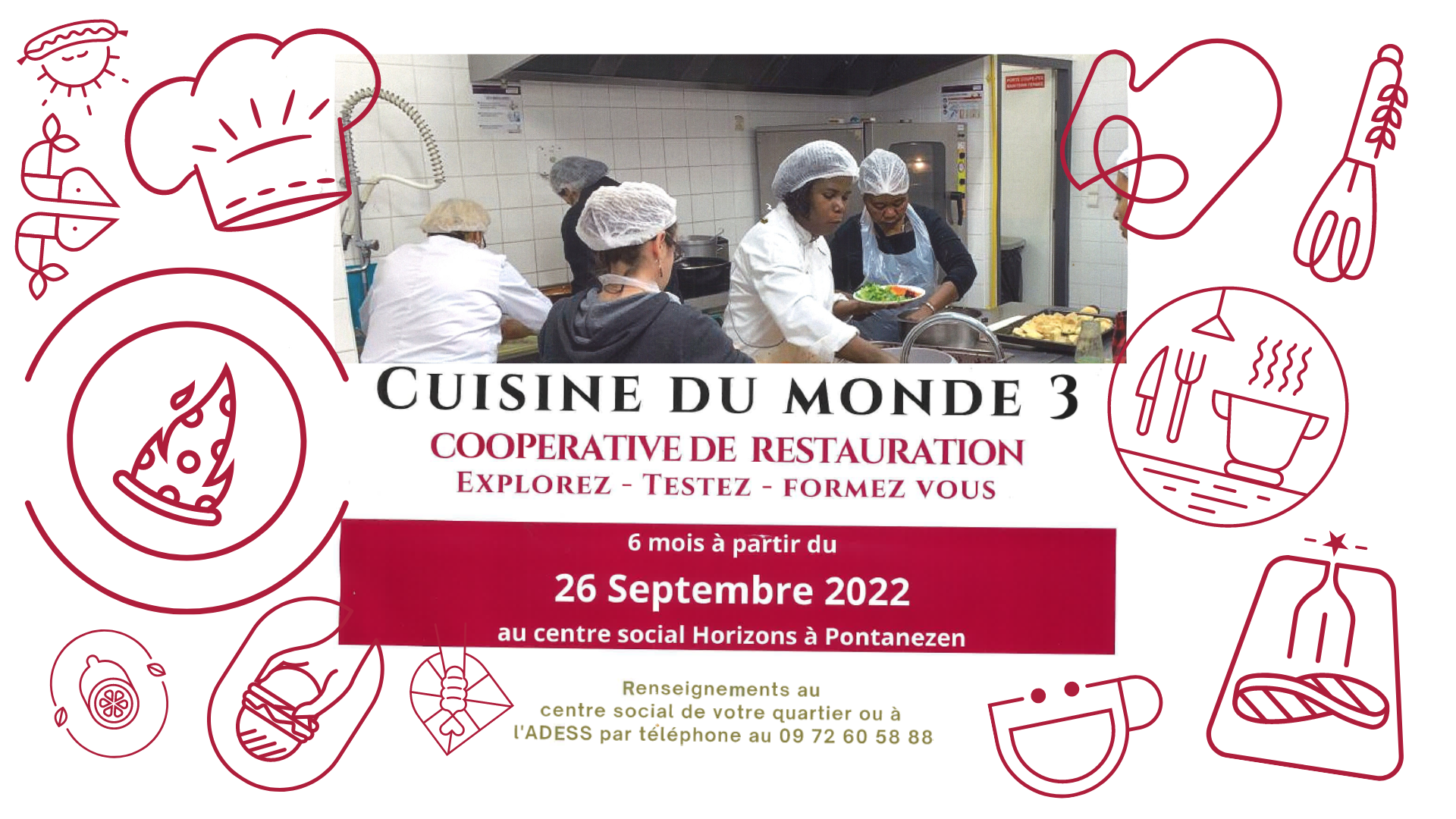 You are currently viewing Cuisine du monde 3 : information collective le vendredi 9 septembre 2022 à 9h30