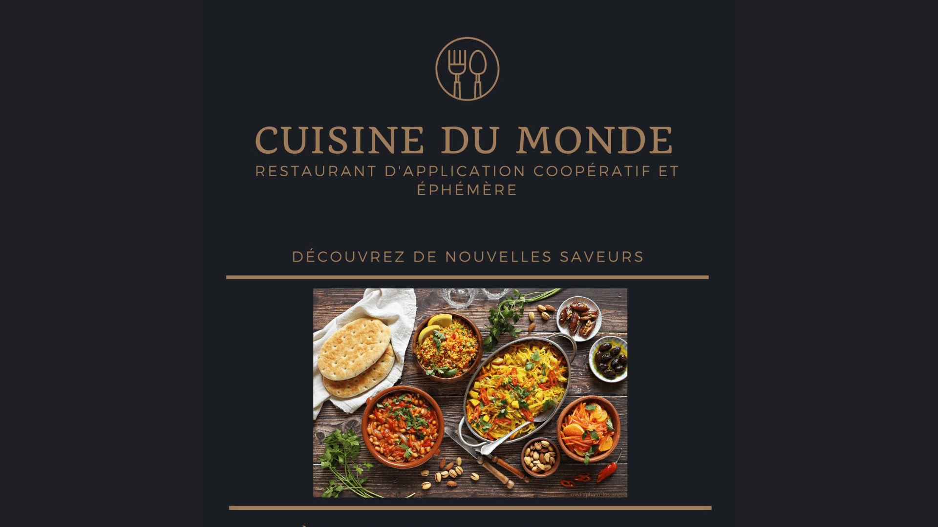 You are currently viewing Ouverture du restaurant coopératif et éphémère « Cuisine du monde III »