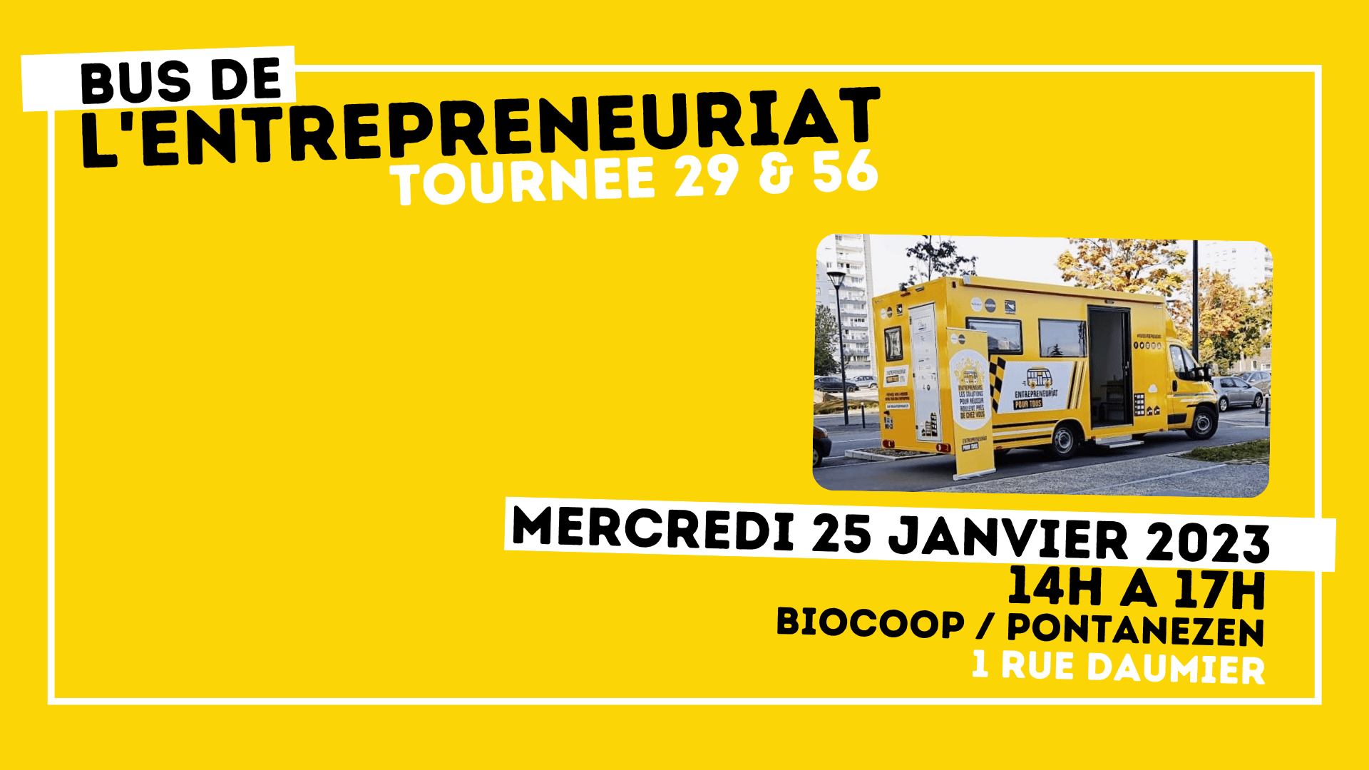 You are currently viewing Le bus de l’entrepreneuriat à Pontanézen le mercredi 25 janvier 2023