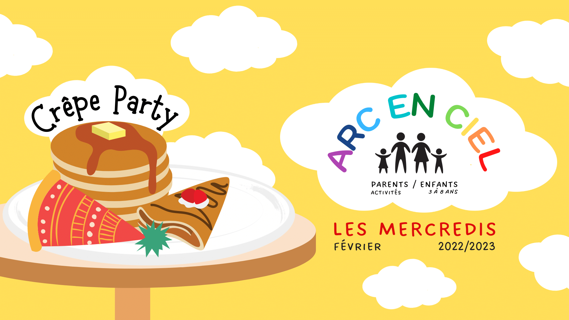 You are currently viewing Les Mercredis Arc en ciel – Février 2023 – Parents/enfants