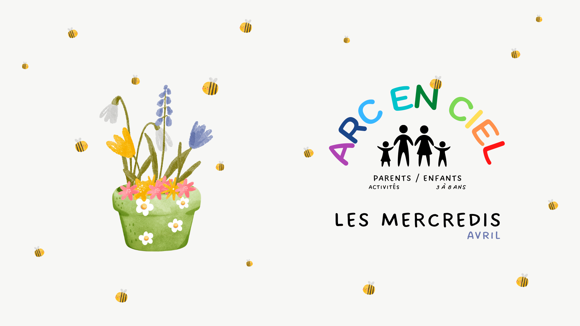 You are currently viewing Les Mercredis Arc en ciel – Avril 2023 – Parents/enfants