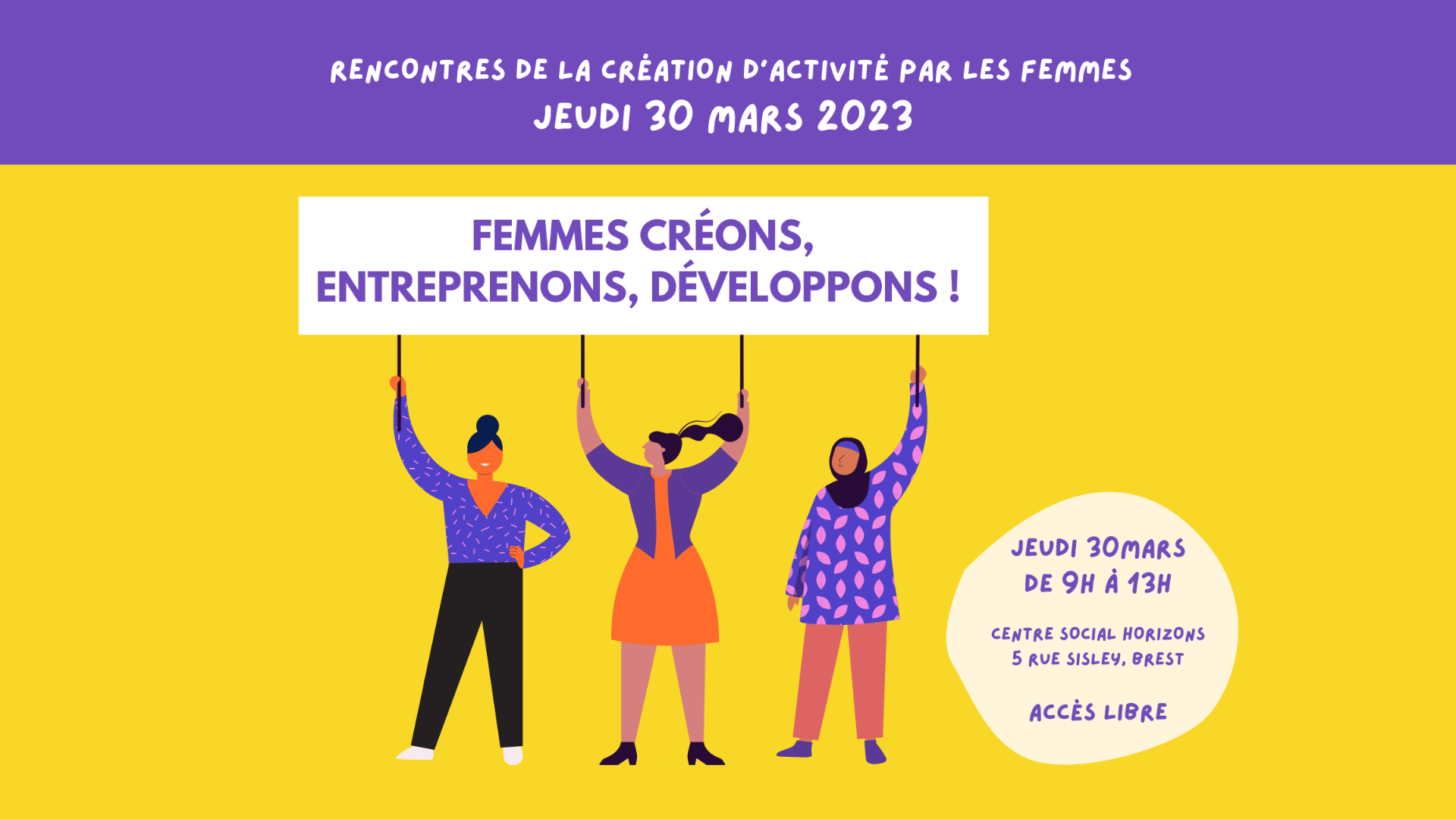 You are currently viewing Rencontres de la création d’activité par les femmes : deuxième édition le 30 mars 2023