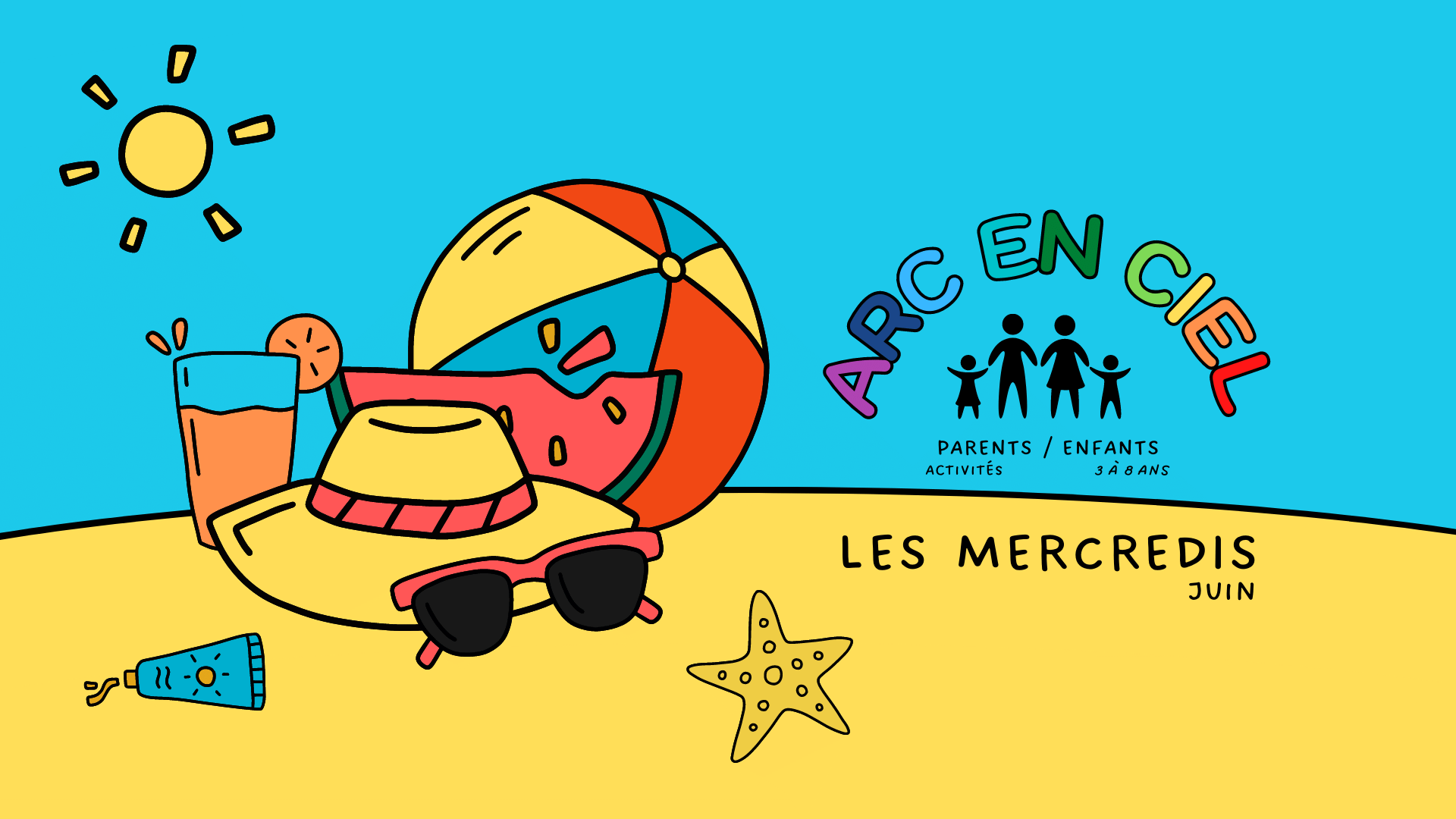 You are currently viewing Les Mercredis Arc en ciel – Juin 2023 – Parents/enfants