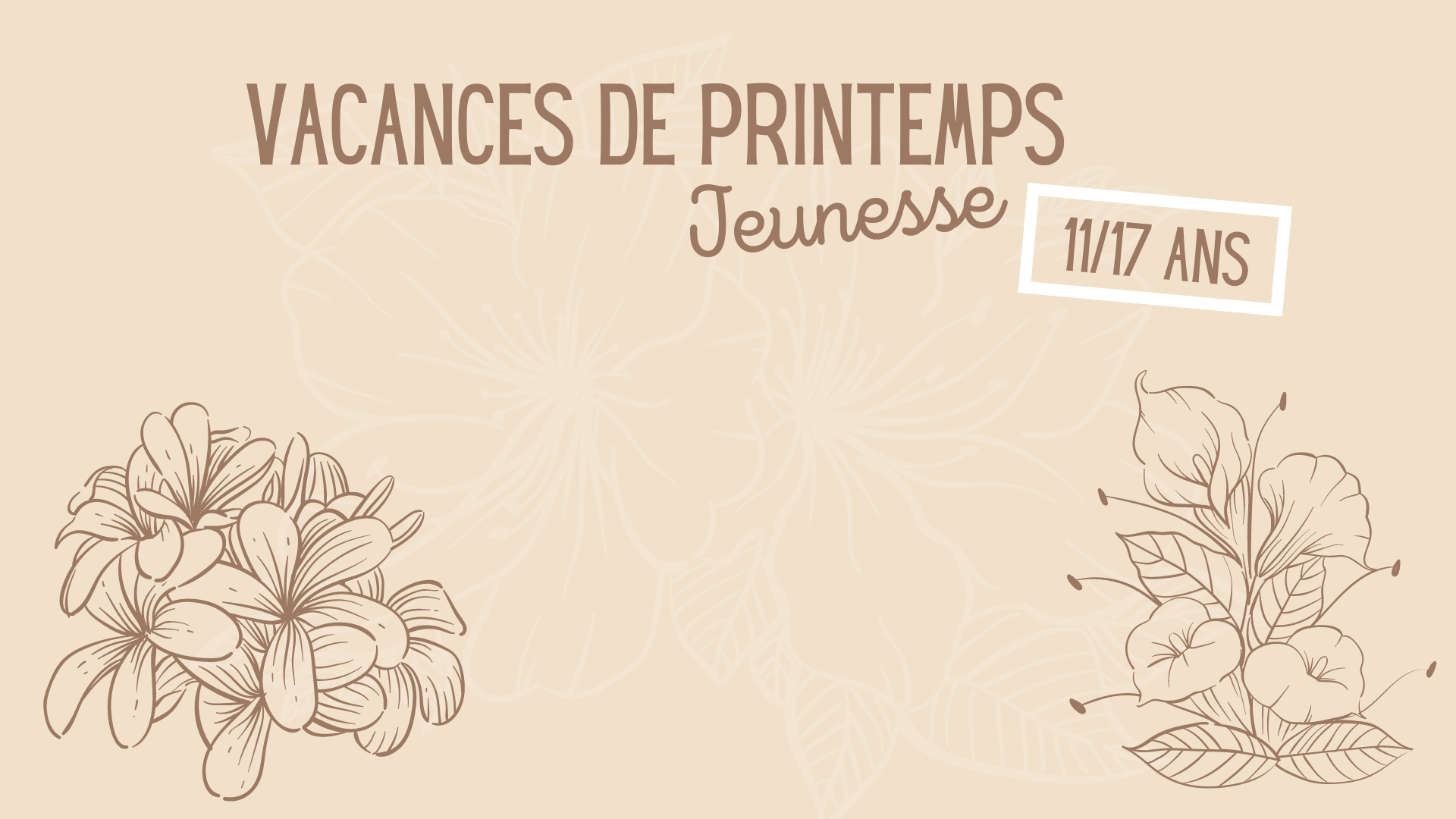 You are currently viewing Planning des vacances de printemps – Activités Jeunesse (11/17 ans)